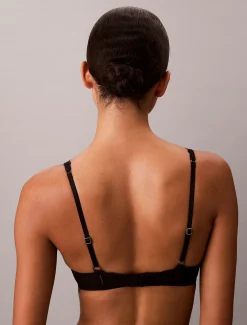 Calvin Klein Leicht gepolsterter Plunge-BH - CK Geo Lace^Damen Dessous|Bhs & BralettesFrisch Eingetroffen