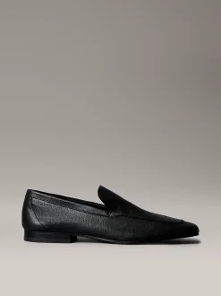 Calvin Klein Loafers aus Leder mit quadratischer Spitze^Damen Flache Schuhe