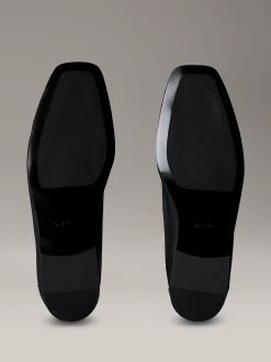 Calvin Klein Loafers aus Leder mit quadratischer Spitze^Damen Flache Schuhe
