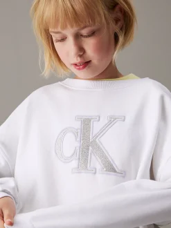 Calvin Klein Lockeres Logo-Sweatshirt^Kinder Hoodies & Pullover|Kleidung