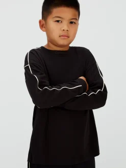 Calvin Klein Lockeres T-Shirt mit Paspelierung^Kinder T-shirts|Kleidung