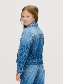 Calvin Klein Logo Trucker-Jacke für Kinder^Kinder Jacken & MäntelFrisch Eingetroffen|Kleidung