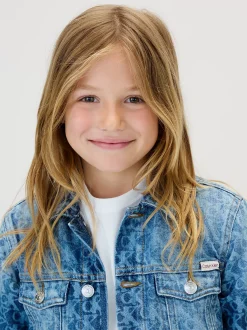 Calvin Klein Logo Trucker-Jacke für Kinder^Kinder Jacken & MäntelFrisch Eingetroffen|Kleidung