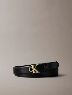 Calvin Klein Logo-Gürtel aus Vollnarbenleder^Damen Gürtel