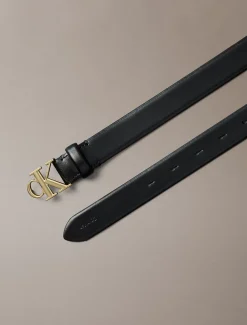 Calvin Klein Logo-Gürtel aus Vollnarbenleder^Damen Gürtel