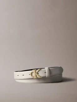 Calvin Klein Logo-Gürtel aus Vollnarbenleder^Damen Gürtel