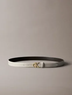 Calvin Klein Logo-Gürtel aus Vollnarbenleder^Damen Gürtel