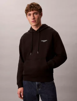 Calvin Klein Logo-Hoodie aus Baumwoll-Frottee^Herren Hoodies & Sweatshirts