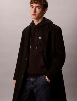 Calvin Klein Logo-Hoodie aus Baumwoll-Frottee^Herren Hoodies & Sweatshirts