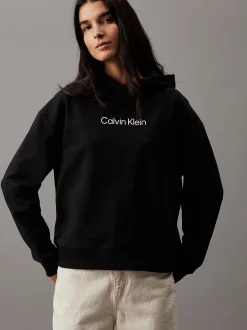 Calvin Klein Logo-Hoodie aus Baumwoll-Frottee^Damen Sweatshirts & Hoodies