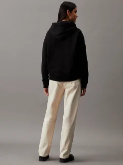 Calvin Klein Logo-Hoodie aus Baumwoll-Frottee^Damen Sweatshirts & Hoodies