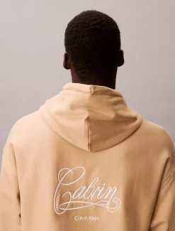 Calvin Klein Logo-Hoodie aus Fleece mit grafischem Print^Herren Hoodies & Sweatshirts