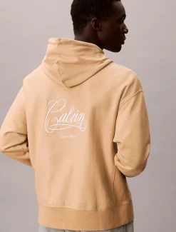 Calvin Klein Logo-Hoodie aus Fleece mit grafischem Print^Herren Hoodies & Sweatshirts