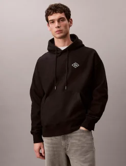 Calvin Klein Logo-Hoodie aus Fleece mit grafischem Print^Herren Hoodies & Sweatshirts