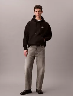 Calvin Klein Logo-Hoodie aus Fleece mit grafischem Print^Herren Hoodies & Sweatshirts