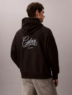 Calvin Klein Logo-Hoodie aus Fleece mit grafischem Print^Herren Hoodies & Sweatshirts