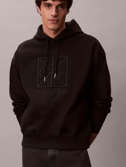 Calvin Klein Logo-Hoodie aus schwerem Jersey^Herren Hoodies & Sweatshirts