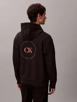 Calvin Klein Logo-Hoodie mit grafischem Print^Herren Hoodies & Sweatshirts