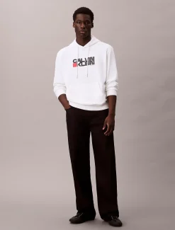 Calvin Klein Logo-Hoodie mit grafischem Print^Herren Hoodies & Sweatshirts