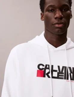 Calvin Klein Logo-Hoodie mit grafischem Print^Herren Hoodies & Sweatshirts