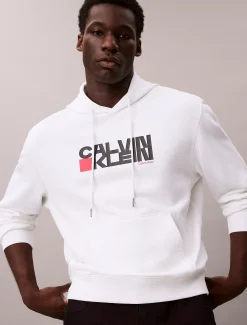 Calvin Klein Logo-Hoodie mit grafischem Print^Herren Hoodies & Sweatshirts