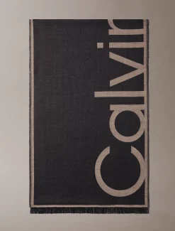 Calvin Klein Logo-Jacquard-Stola^Damen Schals & Handschuhe