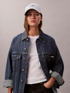 Calvin Klein Logo-Kappe aus Baumwoll-Twill^Damen Hüte & MützenFrisch Eingetroffen