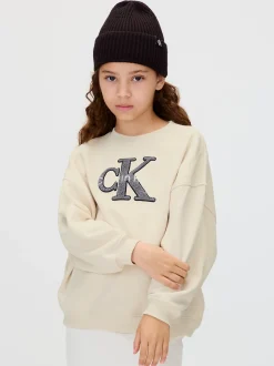 Calvin Klein Logo-Sweatshirt aus Fleece^Kinder Hoodies & Pullover|Kleidung