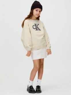 Calvin Klein Logo-Sweatshirt aus Fleece^Kinder Hoodies & Pullover|Kleidung