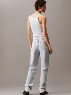 Calvin Klein Logo-Tanktop aus gerippter Baumwolle^Damen T-shirts & Tops