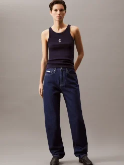 Calvin Klein Logo-Tanktop aus gerippter Baumwolle^Damen T-shirts & Tops