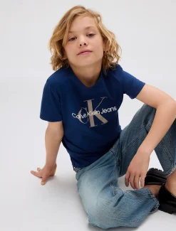 Calvin Klein Logo-T-Shirt für Kinder^Kinder T-shirts|Kleidung