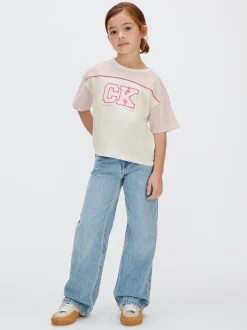 Calvin Klein Logo-T-Shirt in Blockfarben-Design^Kinder T-shirts & Tops|Kleidung