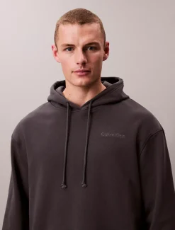 Calvin Klein Lounge-Hoodie aus Baumwoll-Frottee-Mix^Herren Nachtwäsche & LoungewearFrisch Eingetroffen