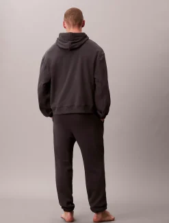 Calvin Klein Lounge-Hoodie aus Baumwoll-Frottee-Mix^Herren Nachtwäsche & LoungewearFrisch Eingetroffen