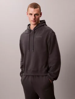 Calvin Klein Lounge-Hoodie aus Baumwoll-Frottee-Mix^Herren Nachtwäsche & LoungewearFrisch Eingetroffen