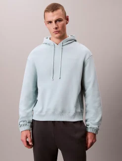 Calvin Klein Lounge-Hoodie aus Baumwoll-Frottee-Mix^Herren Nachtwäsche & LoungewearFrisch Eingetroffen