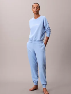 Calvin Klein Lounge-Jogginghose aus Baumwoll-Frottee-Mix^Damen Nachtwäsche & Loungewear
