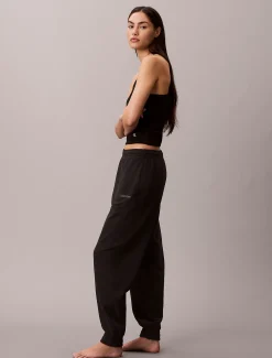 Calvin Klein Lounge-Jogginghose aus Baumwoll-Frottee-Mix^Damen Nachtwäsche & Loungewear