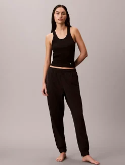 Calvin Klein Lounge-Jogginghose aus Baumwoll-Frottee-Mix^Damen Nachtwäsche & Loungewear