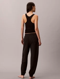 Calvin Klein Lounge-Jogginghose aus Baumwoll-Frottee-Mix^Damen Nachtwäsche & Loungewear