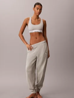 Calvin Klein Lounge-Jogginghose aus Baumwoll-Frottee-Mix^Damen Nachtwäsche & Loungewear