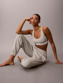 Calvin Klein Lounge-Jogginghose aus Baumwoll-Frottee-Mix^Damen Nachtwäsche & Loungewear