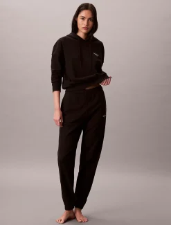 Calvin Klein Lounge-Jogginghose aus Baumwoll-Frottee-Mix^Damen Nachtwäsche & Loungewear