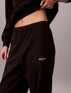 Calvin Klein Lounge-Jogginghose aus Baumwoll-Frottee-Mix^Damen Nachtwäsche & Loungewear