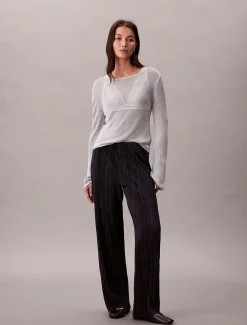 Calvin Klein Lounge-Schlupfhose aus Plissee^Damen Hosen & Shorts