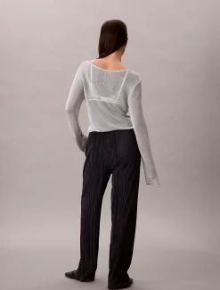 Calvin Klein Lounge-Schlupfhose aus Plissee^Damen Hosen & Shorts