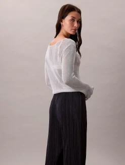 Calvin Klein Lounge-Schlupfhose aus Plissee^Damen Hosen & Shorts