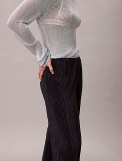 Calvin Klein Lounge-Schlupfhose aus Plissee^Damen Hosen & Shorts