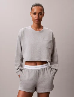 Calvin Klein Lounge-Shorts aus Baumwolljersey^Damen Nachtwäsche & Loungewear